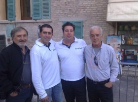 Armando Siviero, gennaro Ruffolo , Mirko Azzalin e il Padre Fili